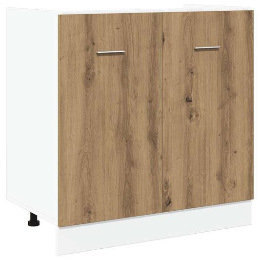 Sink Bottom Cabinet "Lyon" Artisan Oak 80x46x81.5 cm Sink Bottom Cabinet "Lyon" Artisan Oak 80x46x81.5 cm