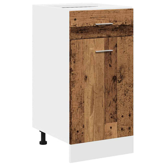 Drawer Bottom Cabinet "Lyon" Old Wood 40x46x81.5 cm Drawer Bottom Cabinet "Lyon" Old Wood 40x46x81.5 cm