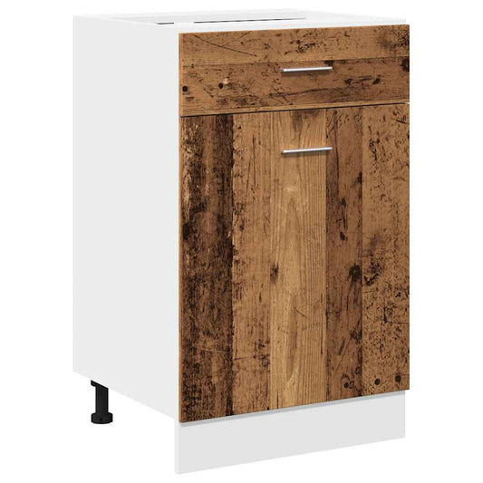 Drawer Bottom Cabinet "Lyon" Old Wood 50x46x81.5 cm Drawer Bottom Cabinet "Lyon" Old Wood 50x46x81.5 cm