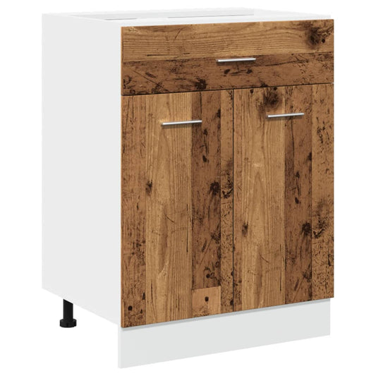 Drawer Bottom Cabinet "Lyon" Old Wood 60x46x81.5 cm Drawer Bottom Cabinet "Lyon" Old Wood 60x46x81.5 cm