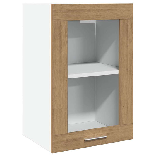Hanging Glass Cabinet Lyon Artisan Oak 40x31x60 cm Engineered Wood Hanging Glass Cabinet Lyon Artisan Oak 40x31x60 cm Engineered Wood