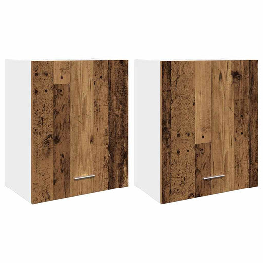 Hanging Cabinets 2 pcs "Lyon" Old Wood 50x31x60 cm Hanging Cabinets 2 pcs "Lyon" Old Wood 50x31x60 cm