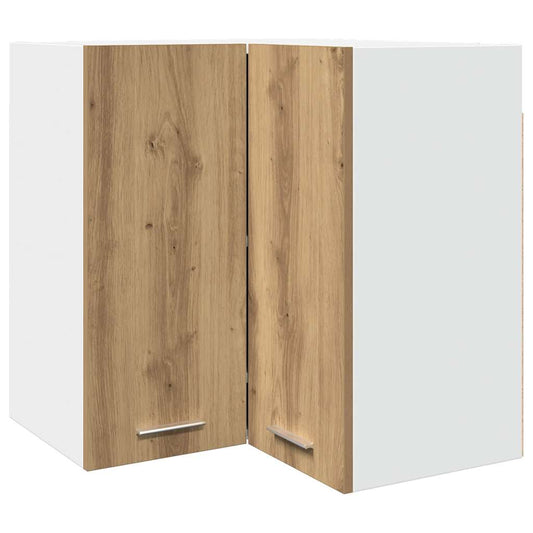 Hanging Corner Cabinet "Lyon" Artisan Oak 57x57x60 cm Hanging Corner Cabinet "Lyon" Artisan Oak 57x57x60 cm