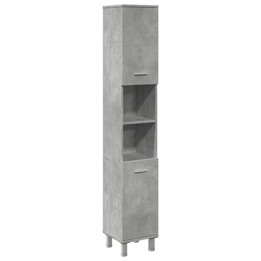 Bathroom Cabinet Concrete Grey 30x30x179 cm Engineered Wood Bathroom Cabinet Concrete Grey 30x30x179 cm Engineered Wood