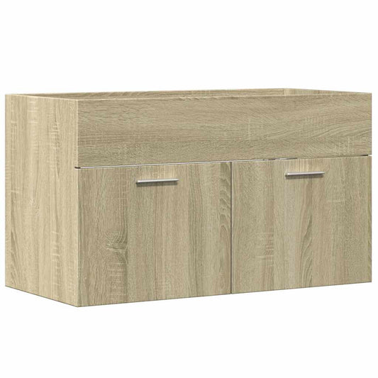 Sink Cabinet Sonoma Oak 80x38.5x46 cm Engineered Wood Sink Cabinet Sonoma Oak 80x38.5x46 cm Engineered Wood