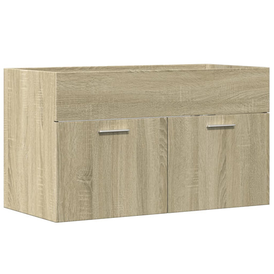 Bathroom Sink Cabinet Sonoma Oak 90x38.5x46 cm Engineered Wood Bathroom Sink Cabinet Sonoma Oak 90x38.5x46 cm Engineered Wood