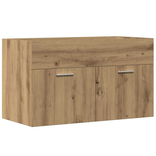 Bathroom Sink Cabinet Artisan Oak 90x38.5x46 cm Engineered Wood Bathroom Sink Cabinet Artisan Oak 90x38.5x46 cm Engineered Wood