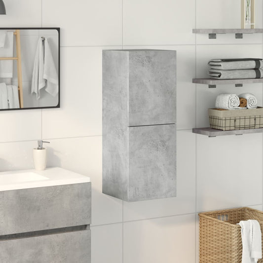 Bathroom Hanging Cabinet Concrete Grey 30x30x80 cm Engineered Wood Bathroom Hanging Cabinet Concrete Grey 30x30x80 cm Engineered Wood