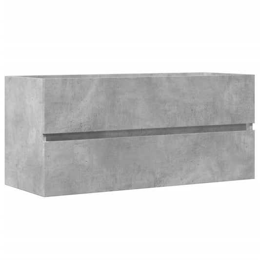 Sink Cabinet Concrete Grey 100x38.5x45 cm Engineered Wood Sink Cabinet Concrete Grey 100x38.5x45 cm Engineered Wood