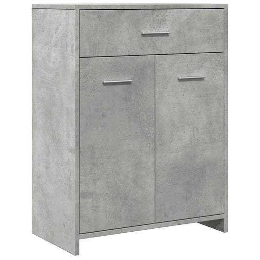 Bathroom Cabinet Concrete Grey 60x33x80 cm Engineered Wood Bathroom Cabinet Concrete Grey 60x33x80 cm Engineered Wood