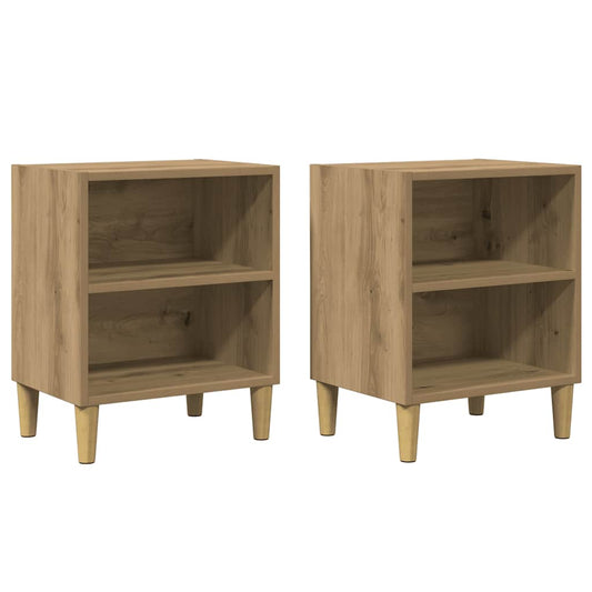 Bedside Cabinets 2 pcs Artisan Oak 40x30x50 cm Engineered Wood Bedside Cabinets 2 pcs Artisan Oak 40x30x50 cm Engineered Wood