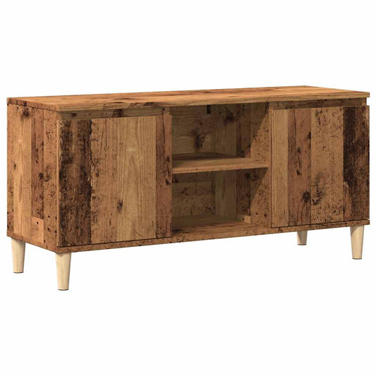 TV Cabinet Old Wood 102x35x50 cm Engineered Wood TV Cabinet Old Wood 102x35x50 cm Engineered Wood