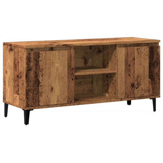 TV Cabinet Old Wood 102x35x50 cm Engineered Wood TV Cabinet Old Wood 102x35x50 cm Engineered Wood