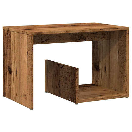 Side Table Old Wood 59x36x38 cm Engineered Wood Side Table Old Wood 59x36x38 cm Engineered Wood