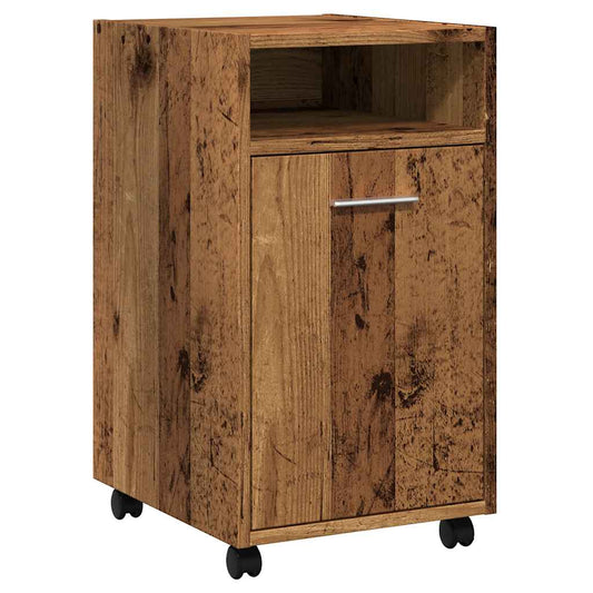 Cabinet with Wheels Old Wood 33x38x60 cm Engineered Wood Cabinet with Wheels Old Wood 33x38x60 cm Engineered Wood