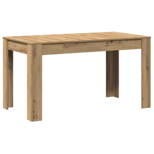 Dining Table Artisan Oak 140x74.5x76 cm Engineered Wood Dining Table Artisan Oak 140x74.5x76 cm Engineered Wood
