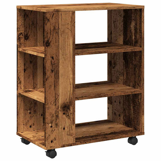 Rolling Cabinet Old Wood 60x35x75 cm Engineered Wood Rolling Cabinet Old Wood 60x35x75 cm Engineered Wood