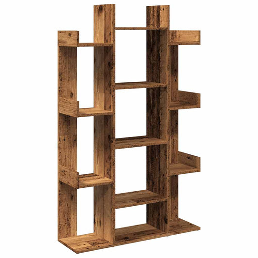 Book Cabinet Old Wood 86x25.5x140 cm Engineered Wood Book Cabinet Old Wood 86x25.5x140 cm Engineered Wood