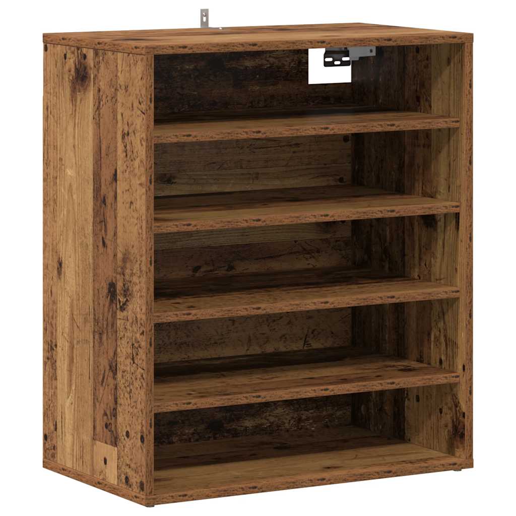 Shoe Cabinet Old Wood 60x35x70 cm Engineered Wood