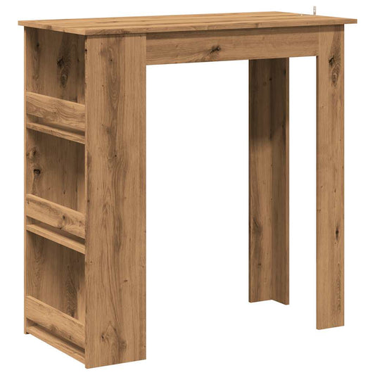 Bar Table with Storage Rack Artisan Oak 102x50x103.5 cm Bar Table with Storage Rack Artisan Oak 102x50x103.5 cm