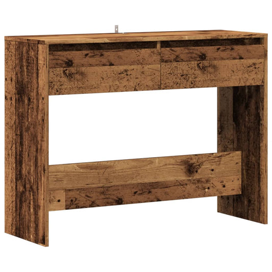 Console Table Old Wood 100x35x76.5 cm Engineered Wood Console Table Old Wood 100x35x76.5 cm Engineered Wood