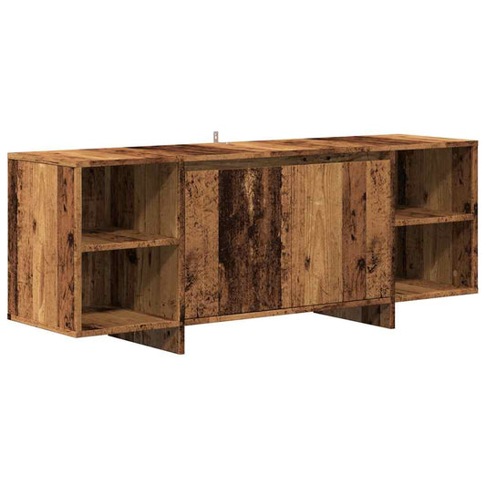 TV Cabinet Old Wood 130x35x50 cm Engineered Wood TV Cabinet Old Wood 130x35x50 cm Engineered Wood
