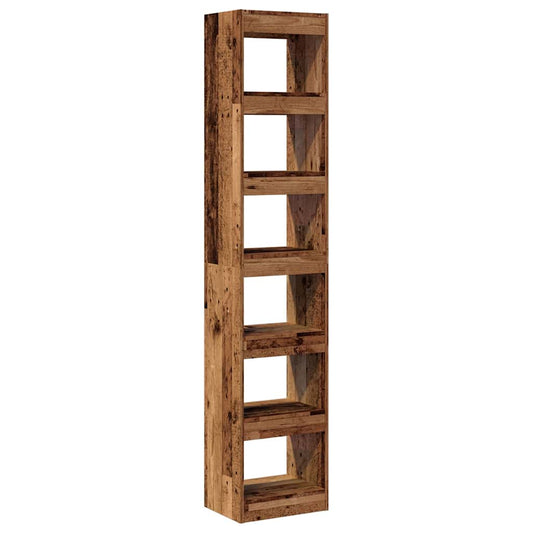 Book Cabinet/Room Divider Old Wood 40x30x198 cm Book Cabinet/Room Divider Old Wood 40x30x198 cm
