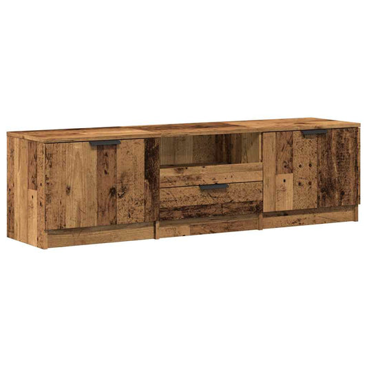 TV Cabinet Old Wood 140x35x40 cm Engineered Wood TV Cabinet Old Wood 140x35x40 cm Engineered Wood
