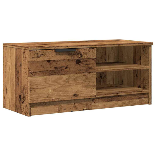 TV Cabinet Old Wood 80x35x36.5 cm Engineered Wood TV Cabinet Old Wood 80x35x36.5 cm Engineered Wood