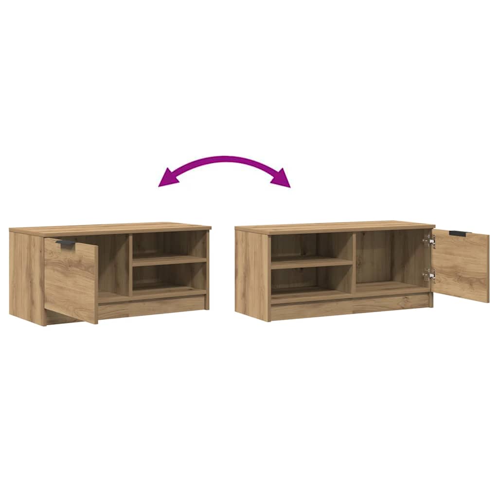 TV Cabinet Artisan Oak 80x35x36.5 cm Engineered Wood