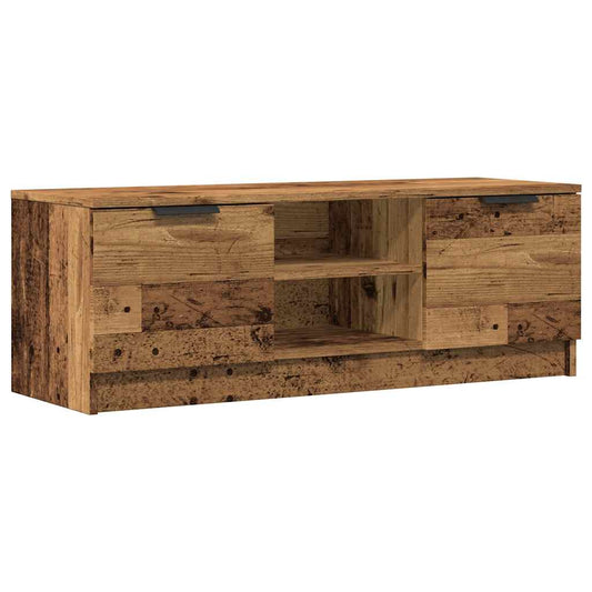 TV Cabinet Old Wood 102x35x36,5 cm Engineered Wood TV Cabinet Old Wood 102x35x36,5 cm Engineered Wood