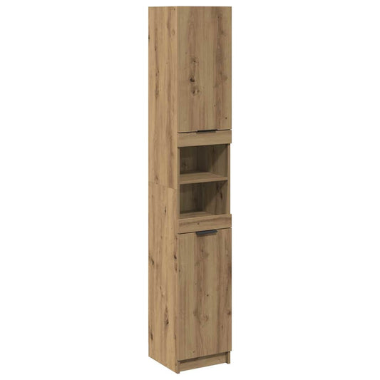 Bathroom Cabinet Artisan Oak 32x34x188.5 cm Engineered Wood Bathroom Cabinet Artisan Oak 32x34x188.5 cm Engineered Wood