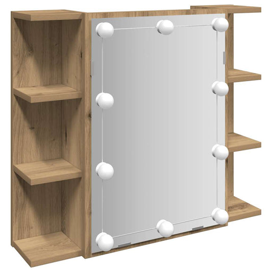 Mirror Cabinet with LED Artisan Oak 70x16.5x60 cm Mirror Cabinet with LED Artisan Oak 70x16.5x60 cm