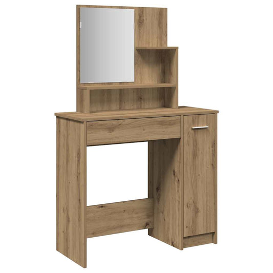 Dressing Table with Mirror Artisan Oak 86.5x35x136 cm Dressing Table with Mirror Artisan Oak 86.5x35x136 cm
