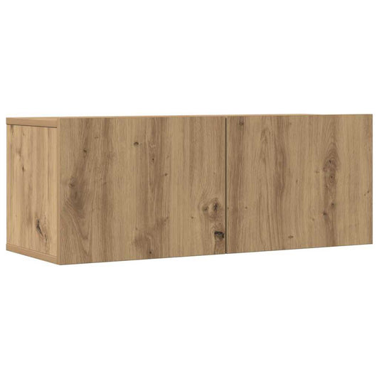 2 Piece Wall-mounted TV Cabinet Set Artisian Oak 80x30x30 cm 2 Piece Wall-mounted TV Cabinet Set Artisian Oak 80x30x30 cm