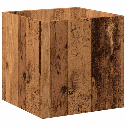 Planter Box Old Wood 40x40x40 cm Engineered Wood Planter Box Old Wood 40x40x40 cm Engineered Wood