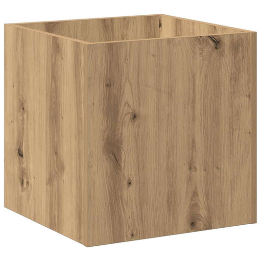 Planter Box Artisan Oak 40x40x40 cm Engineered Wood Planter Box Artisan Oak 40x40x40 cm Engineered Wood
