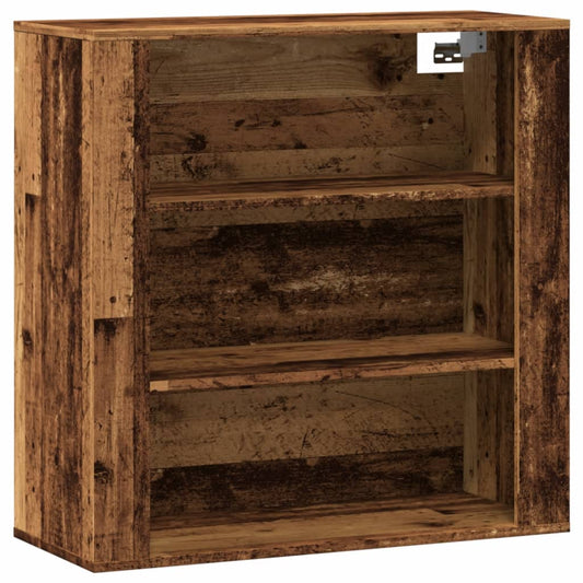 Wall Cabinet Old Wood 80x33x80 cm Engineered Wood Wall Cabinet Old Wood 80x33x80 cm Engineered Wood