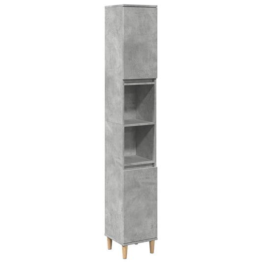 Bathroom Cabinet Concrete Grey 30x30x190 cm Engineered Wood Bathroom Cabinet Concrete Grey 30x30x190 cm Engineered Wood