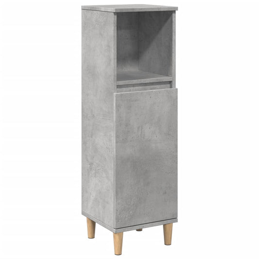 Bathroom Cabinet Concrete Grey 30x30x100 cm Engineered Wood Bathroom Cabinet Concrete Grey 30x30x100 cm Engineered Wood