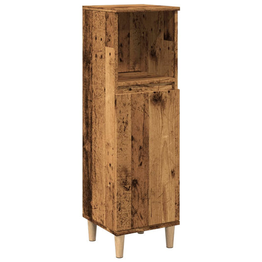 Bathroom Cabinet Old Wood 30x30x100 cm Engineered Wood Bathroom Cabinet Old Wood 30x30x100 cm Engineered Wood