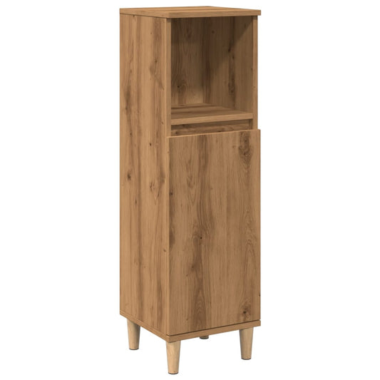 Bathroom Cabinet Artisan Oak 30x30x100 cm Engineered Wood Bathroom Cabinet Artisan Oak 30x30x100 cm Engineered Wood