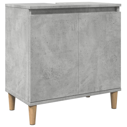 Sink Cabinet Concrete Grey 58x33x60 cm Engineered Wood Sink Cabinet Concrete Grey 58x33x60 cm Engineered Wood