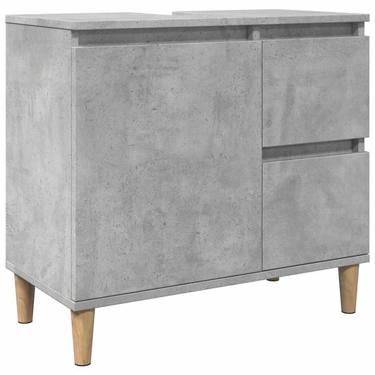 Sink Cabinet Concrete Grey 65x33x60 cm Engineered Wood Sink Cabinet Concrete Grey 65x33x60 cm Engineered Wood