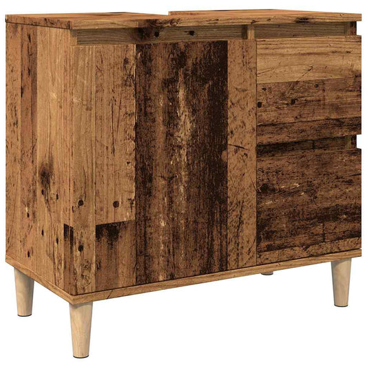 Sink Cabinet Old Wood 65x33x60 cm Engineered Wood Sink Cabinet Old Wood 65x33x60 cm Engineered Wood