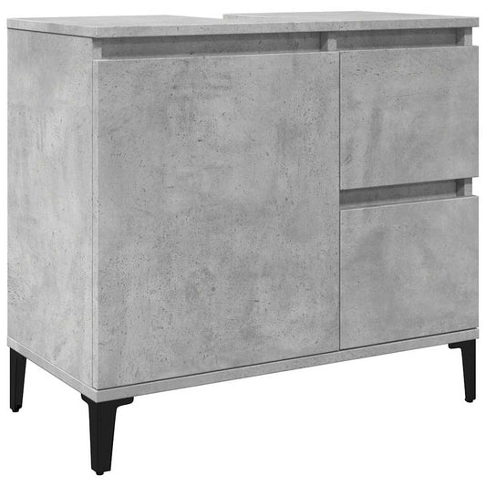 Sink Cabinet Concrete Grey 65x33x60 cm Engineered Wood Sink Cabinet Concrete Grey 65x33x60 cm Engineered Wood