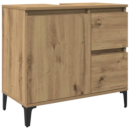 Sink Cabinet Artisan Oak 65x33x60 cm Engineered Wood Sink Cabinet Artisan Oak 65x33x60 cm Engineered Wood