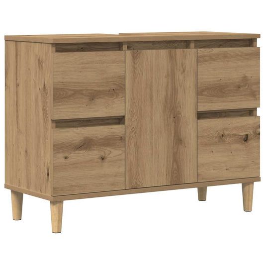 Sink Cabinet Artisan Oak 80x33x60 cm Engineered Wood Sink Cabinet Artisan Oak 80x33x60 cm Engineered Wood