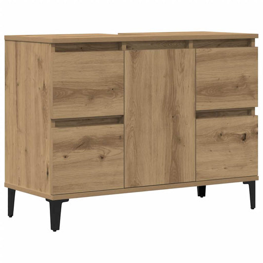 Sink Cabinet Artisan Oak 80x33x60 cm Engineered Wood Sink Cabinet Artisan Oak 80x33x60 cm Engineered Wood
