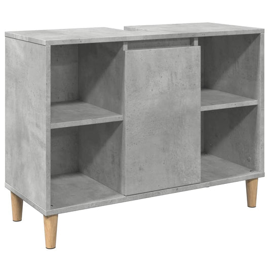 Bathroom Cabinet Concrete Grey 80x33x60 cm Engineered Wood Bathroom Cabinet Concrete Grey 80x33x60 cm Engineered Wood